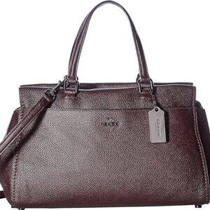 Euc Coach Fulton Oxblood Leather Shoulder Bag Purse